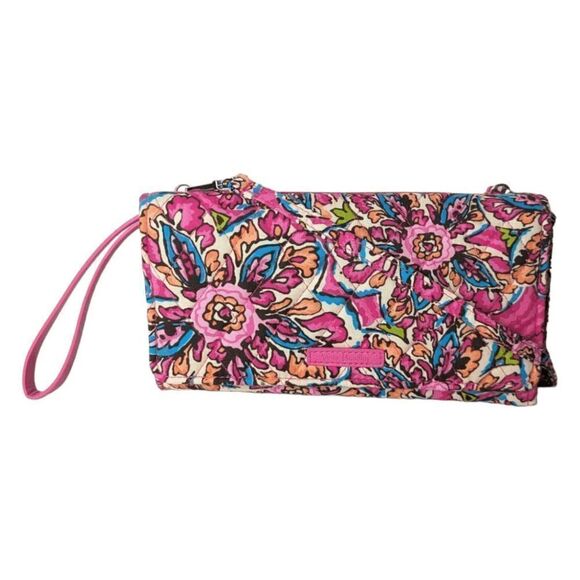 NWT VERA BRADLEY All In One Wallet Crossbody In Sunburst Floral - Picture 3 of 8